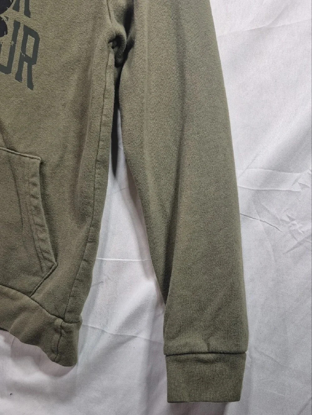 Under Armour Kid's Olive Green Logo Pullover Hoodie